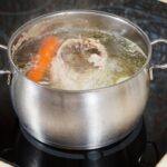 Frozen Chicken Boiling in Water