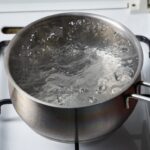 water boiling in pot