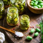 jars of pickles on counter